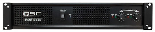 QSC RMX 850a PA Power Amplifier 2 Channels 282W/4Ω 185W/8Ω with Cooling System Black