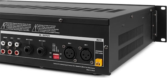 Power Dynamics PRM60 Ολοκληρωμένος Ενισχυτής Εγκαταστάσεων 6.0 Καναλιών με 1 Ζώνη 60W/100V και Συνδέσεις USB/Bluetooth 952.150