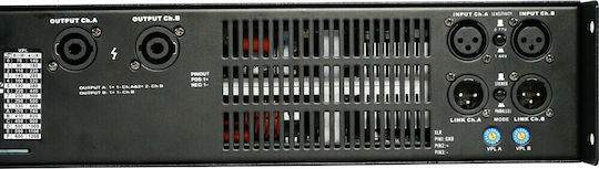 Ihos D-1800 Τελικός Ενισχυτής PA 2 Καναλιών 1800W/4Ω 900W/8Ω L005743