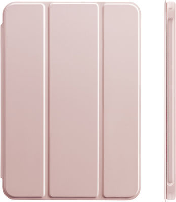 ESR Rebound Hybrid Flip Cover Piele artificială / Plastic Frosted Rose Gold (iPad mini 2021) 329661