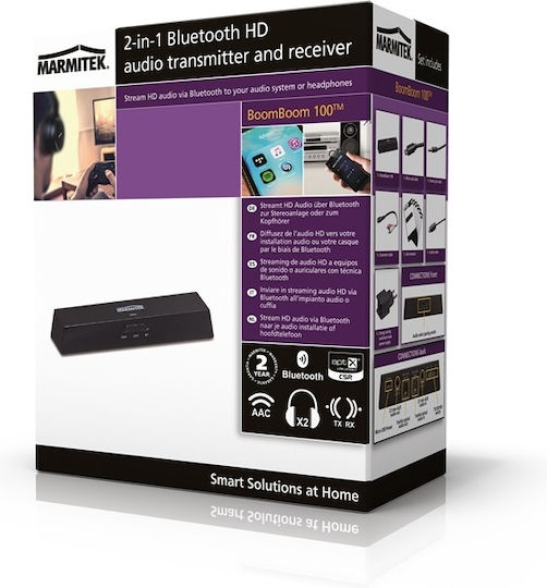 Marmitek Boomboom 100 Receptor Bluetooth 4.1 Transmițător cu Port De Ieșire USB