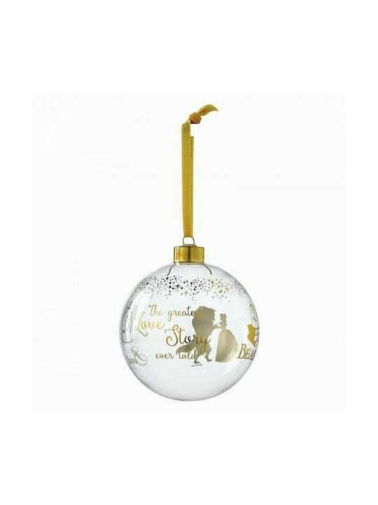 Enesco Christmas Ball Ornament Transparent 10.5x10.5cm Belle