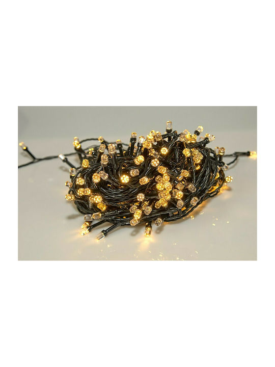 200 Lights LED 13m. Warm White in String 1pcs