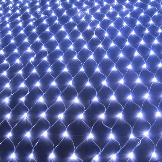 192 Λαμπάκια LED 2μ. x 200εκ. Ψυχρό Λευκό τύπου Δίχτυ