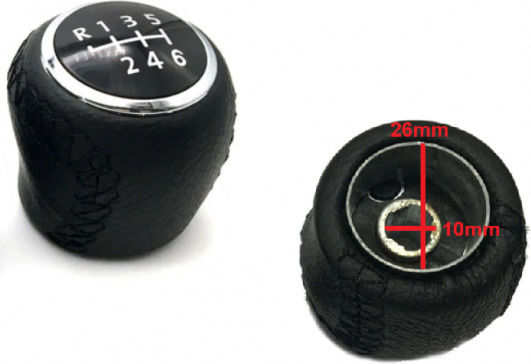 Carman 6 Shift Knob for Fiat Punto black