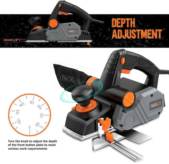Tacklife EPN02A Planer 900W with Suction System