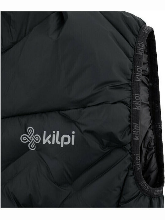 Nai-w Short Women's Sleeveless Puffer Jacket Black