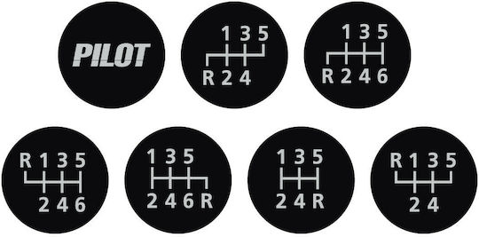 Lampa Buton schimbător viteze Speed Universal Roșu Negru