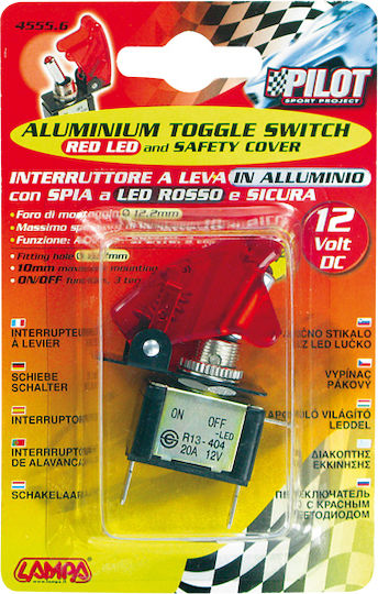 Lampa Car On/Off Switch 12V-24V Universal Red