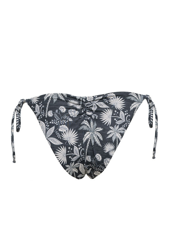 Sania Bikini Slip with Ties Black