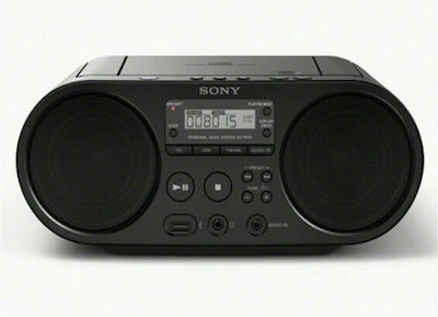 Sony Φορητό Ηχοσύστημα ZS-PS50 με CD / MP3 / USB / Ραδιόφωνο σε Μαύρο Χρώμα
