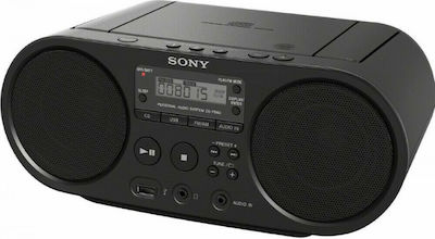 Sony Φορητό Ηχοσύστημα ZS-PS50 με CD / MP3 / USB / Ραδιόφωνο σε Μαύρο Χρώμα
