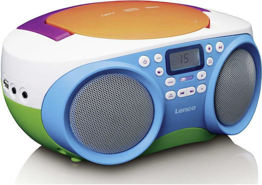 Lenco Φορητό Ηχοσύστημα με CD / MP3 / USB / Ραδιόφωνο Πολύχρωμο