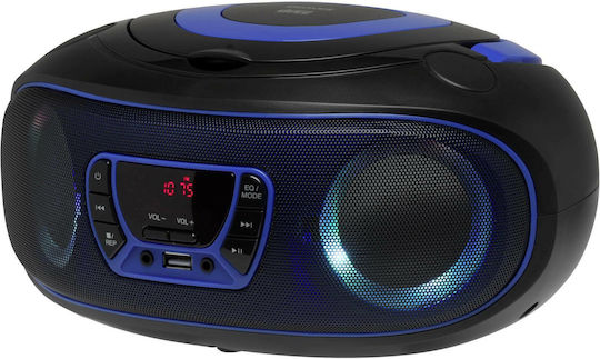 Denver Φορητό Ηχοσύστημα με Bluetooth / CD / USB / Ραδιόφωνο Μπλε
