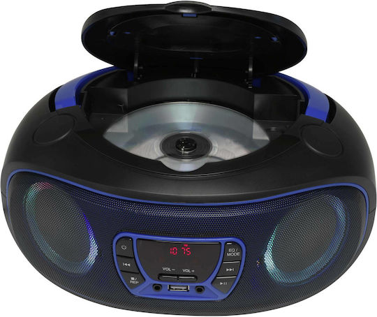 Denver Φορητό Ηχοσύστημα με Bluetooth / CD / USB / Ραδιόφωνο Μπλε