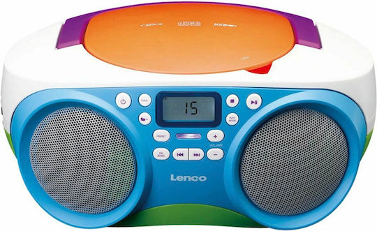 Lenco Φορητό Ηχοσύστημα με CD / MP3 / USB / Ραδιόφωνο Πολύχρωμο