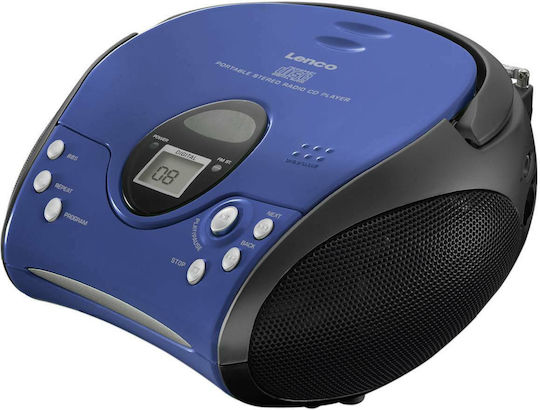 Lenco Φορητό Ηχοσύστημα με CD / MP3 / Ραδιόφωνο Μπλε