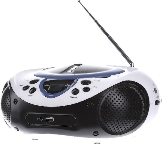 Lenco Φορητό Ηχοσύστημα USB με CD / MP3 / USB / Ραδιόφωνο σε Μπλε Χρώμα