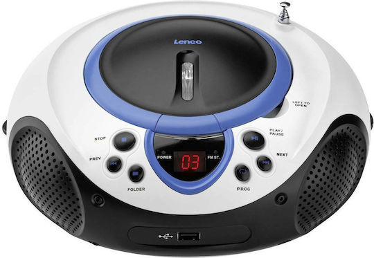 Lenco Φορητό Ηχοσύστημα USB με CD / MP3 / USB / Ραδιόφωνο σε Μπλε Χρώμα