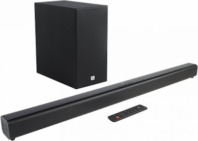 JBL SB 160 Soundbar 220W 2.1 με Ασύρματο Subwoofer και Τηλεχειριστήριο Μαύρο