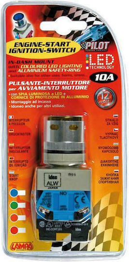 Lampa Engine Starter Button 10A 12V Orange