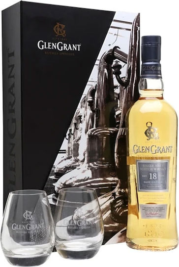 Glen Grant Композиция с чаши 12 Y.O. Whisky 700мл и 2 чаши