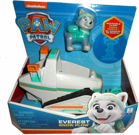 Spin Master Everest Snow Plow Vehicle with Pup Paw Patrol for 3+ Years (Miscellaneous Designs)