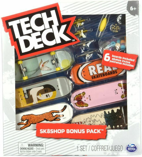 Spin Master Sk8 Shop Bonus Pack TechDeck για 6+ Ετών (Διάφορα Σχέδια)