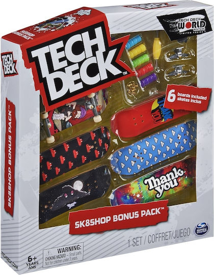 Spin Master Sk8 Shop Bonus Pack TechDeck για 6+ Ετών (Διάφορα Σχέδια)