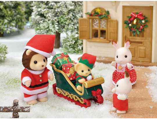 Epoch Toys Mr Lion's Winter Sleigh Sylvanian Families for Ages 3 Plus