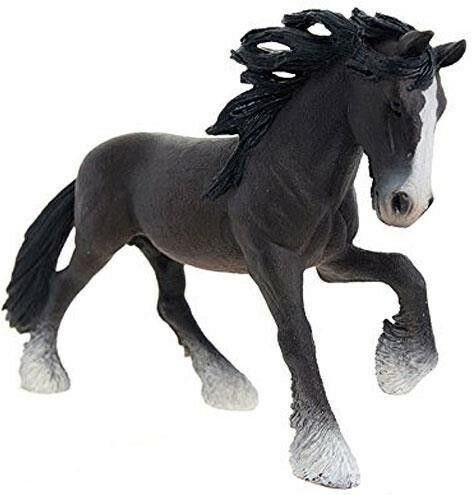 Schleich-S Miniature Toy Farm Life Shire Stallion for 3+ Years Old (Various Designs/Assortments of Designs) 1pc