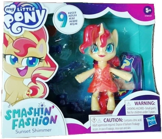 Hasbro Miniature Toy Smashin' Fashion Figure Sunset Shimmer My Little Pony for 5+ years Years Old 10cm