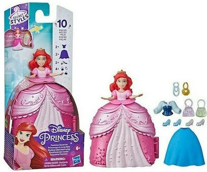 Hasbro Disney Princess Papusa Mică Fashion Surprise Ariel Pentru 4+ Ani 13 cm