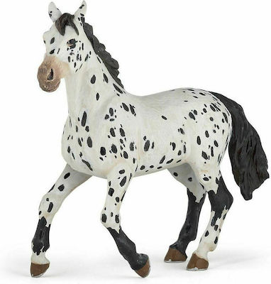 Papo Miniature Toy Black Appaloosa Mare 13cm.