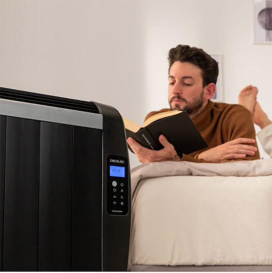 Cecotec Readywarm 1200 Thermal Black Floor Convector Heater 900W with Electronic Thermostat 62x65cm Black