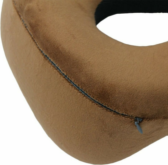 Mcan M-13 Memory Foam Travel Pillow Travel Set Pillow 19x12cm Brown