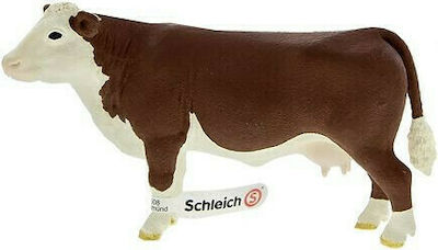 Schleich-S Miniature Toy Farm World Hereford Cow for 3+ Years 5cm.