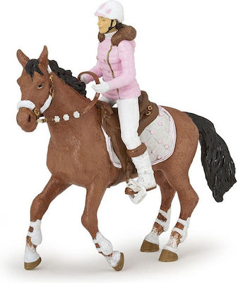 Papo Jucărie Miniatură Winter Riding Girl Horse 12.5cm.