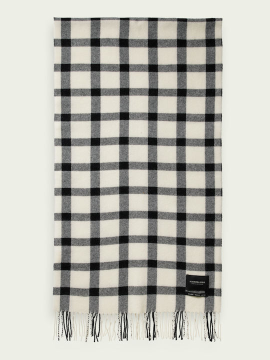 Ανδρικό Κασκόλ Μάλλινο White / Black