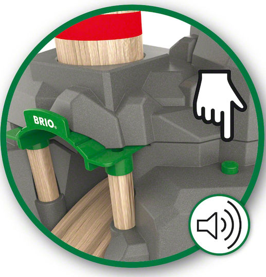 Brio Toys Crane & Mountain Tunnel Πίστα για 3+ Ετών