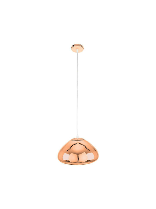 GloboStar Cristin Pendant Light Bronze Bell with Socket E27 39x37x21cm