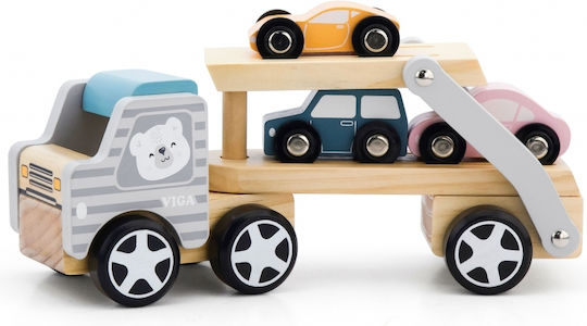 Viga Toys ПоларБ Камион За Превоз На Автомобили За 3+ Години
