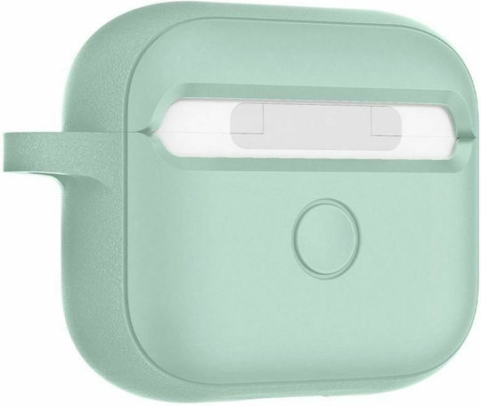 Spigen Silicon Fit Silicone Case with Keychain Mint for Apple AirPods 3