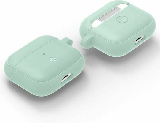 Spigen Silicon Fit Silicone Case with Keychain Mint for Apple AirPods 3
