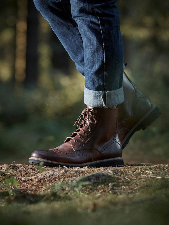 Batcombe Lord Leather Men's Boots Dark Tan