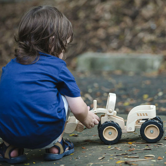 Plan Toys Bulldozer Φορτηγό Αγροτικό για 3+ Ετών