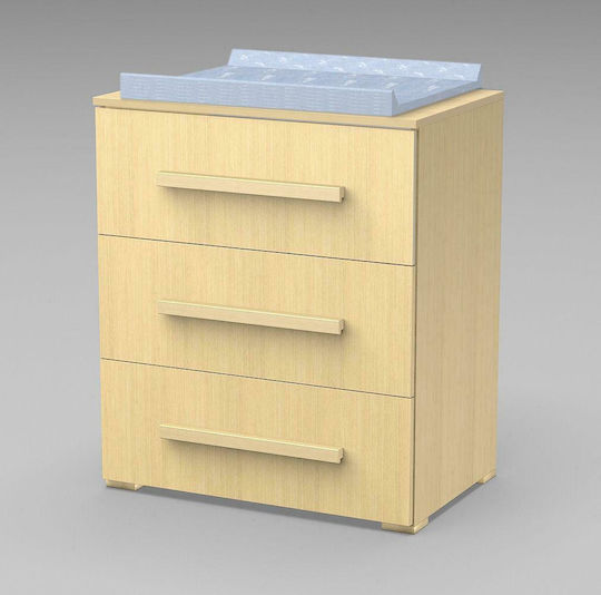 Lexi Βρεφική Συρταριέρα με 3 Συρτάρια Μπεζ 81x52x94cm Lexi Βρεφική Συρταριέρα με 3 Συρτάρια Μπεζ 81x52x94cm
