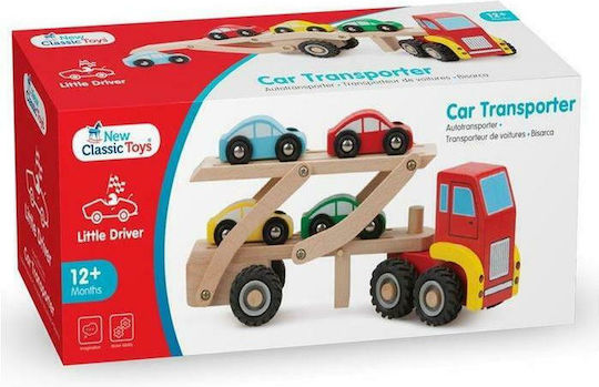 New Classic Toys Φορτηγό Μεταφοράς Αυτοκινήτων Σετ με Φορτηγό