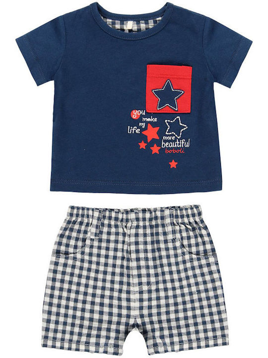 Boboli Kids Set with Shorts Summer 2pcs Blue