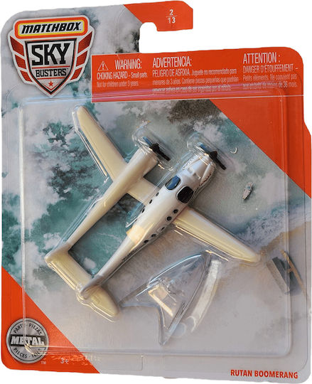 Mattel Skybusters Planes Rutan Boomerang Matchbox Αεροπλανάκι για 3+ Ετών